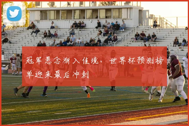 冠军悬念渐入佳境，世界杯预测榜单迎来最后冲刺